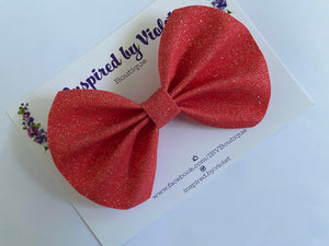 5” Chloe Bow - Shimmer Glitter